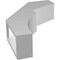 Ekena Millwork 3-in. W x 10-in. D x 14-in. H Monterey Architectural Grade PVC Knee Brace BRCP03X10X14MON - alternate 6